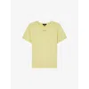 Soeur Womens Jaune Citron Aristide Short-sleeve Cotton-jersey T-shirt