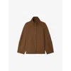 Soeur Womens Kaki/bronze Geode High-neck Wool-blend Jacket In Brown