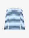 Soeur Womens Print Katy Stripe Cotton T-shirt In Multi-coloured