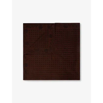 Soeur Womens  Sky Graphic-print Cotton Scarf In Brown
