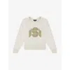 Soeur Womens Mastic Apollo Monogram-print Regular-fit Cotton Sweatshirt In Mastic