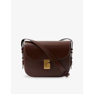 Soeur Womens Moka Bellissima Mini Leather Cross-body Bag