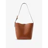 Soeur 'saudade' Brown Mini Shoulder Bag With Adjustable Shoulder Strap And Patch Logo On The Front