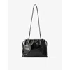Soeur Womens Noir Suzette Patent-leather Shoulder Bag In Black