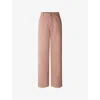 Soeur Womens Rose Blush Calvin Straight-leg Mid-rise Jeans In Brown