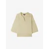 Soeur Womens Sauge Elton Polo-collar Short-sleeve Wool Jumper In Neutral