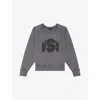 Soeur Womens  Apollo Graphic-print Cotton Sweatshirt In Tonnerre