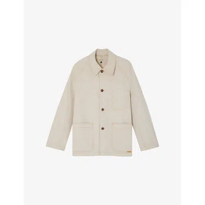 Soeur Womens  Darhan Relaxed-fit Cotton Utility Jacket In Ecru