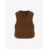 Soeur Womens Marron Fusil Teddy-textured Faux-fur Gilet In Marron