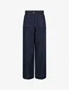 Soeur Womens  Harry Wide-leg Twin-pocket Jeans In Blue