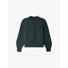 Soeur Womens Vert Foret Leonard Knitted Wool Cardigan In Green