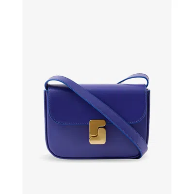 Soeur Womens Violet Bell Very Mini Leather Cross-body Bag