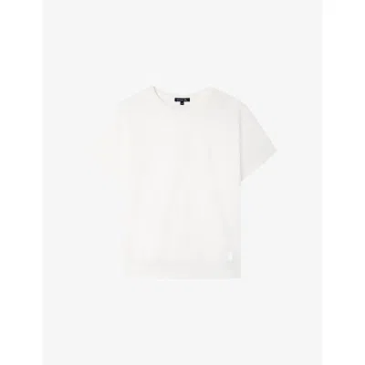 Soeur Womens White Basic Cotton-jersey T-shirt