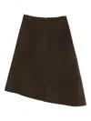 Soeur Wool-blend Skirt In Brown