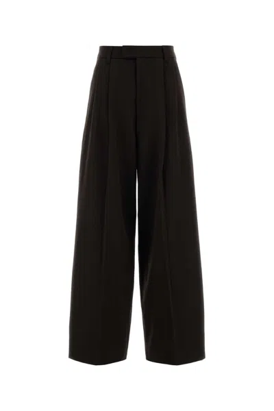 Soeur Wool Blend Wide-leg Pants In Black