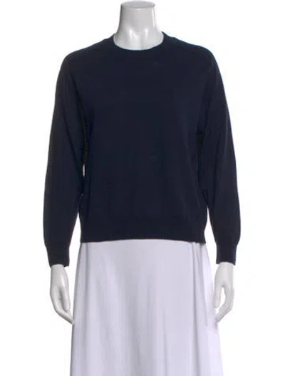 Pre-owned Soeur Wool Crew Neck Sweater In Blue