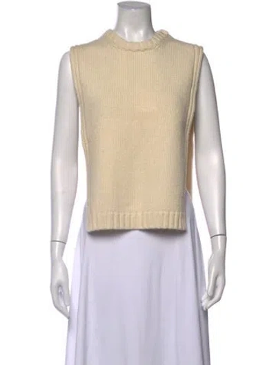 Pre-owned Soeur Wool Crew Neck Sweater In Neutrals