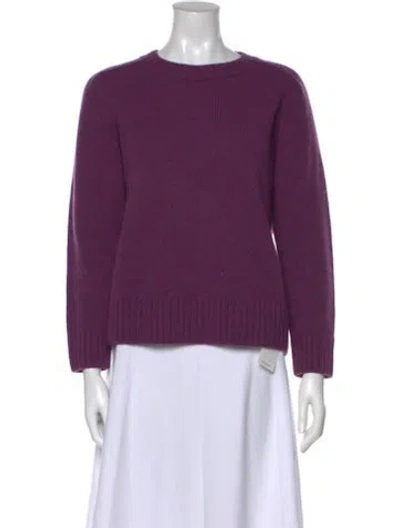 Pre-owned Soeur Wool Crew Neck Sweater In Purple