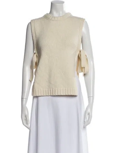 Pre-owned Soeur Wool Crew Neck Top In Neutral