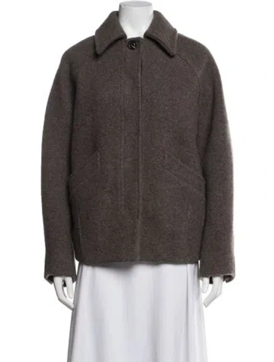 Pre-owned Soeur Wool Jacket In Brown/grey