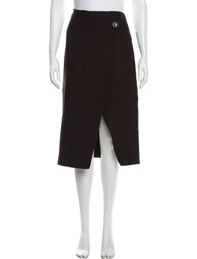 Pre-owned Soeur Wool Midi Length Skirt In Brown