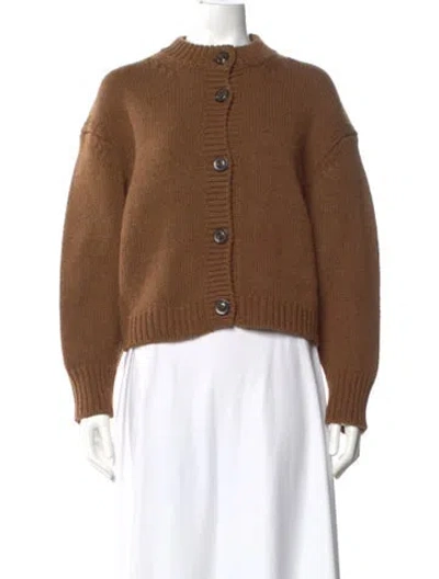 Pre-owned Soeur Wool Mock Neck Sweater In Brown