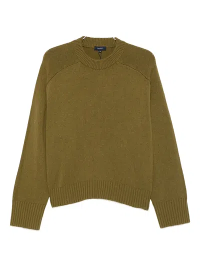 Soeur Wool Round-neck Sweater In Green