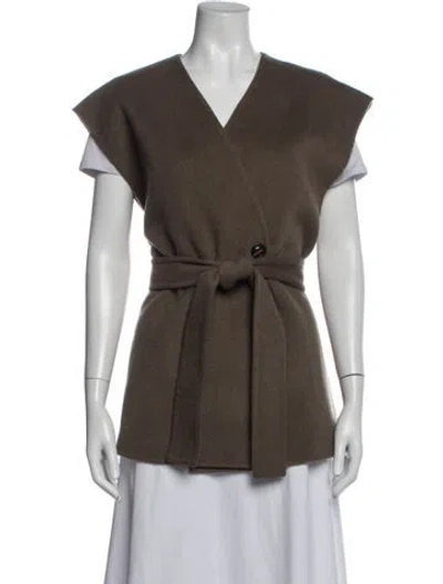 Pre-owned Soeur Wool Vest In Brown