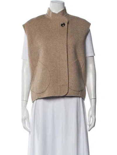 Pre-owned Soeur Wool Vest In Neutrals