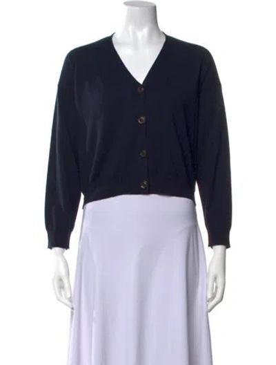 Pre-owned Soeur Wool V-neck Sweater In Blue