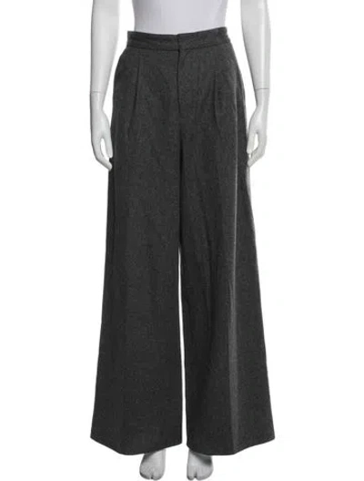 Pre-owned Soeur Wool Wide Leg Pants In Gray