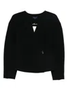 Soeur Wrap-design Cardigan In Blue