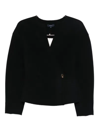 Soeur Wrap-design Cardigan In Blue