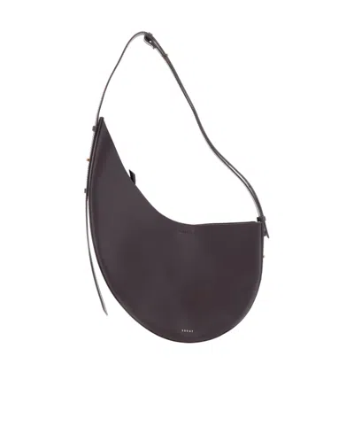 Soeur Zipper Handbag In Burgundy