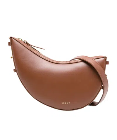 SOEUR SMALL WINO LEATHER SHOULDER BAG