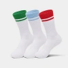 Sof Sole Implus Sonneti Varsity Stripe Crew Socks (3-pack) In Multicolor