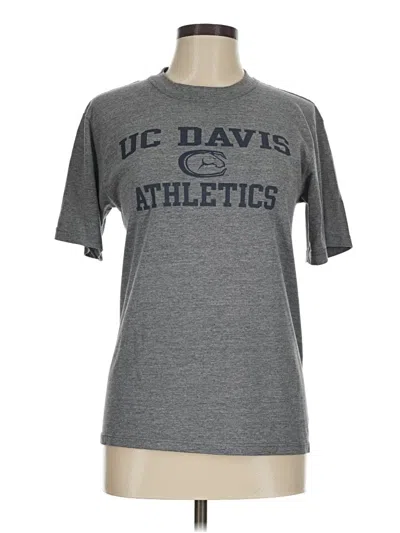 Pre-owned Soffe Short Sleeve Top Gray Crew Neck Tops