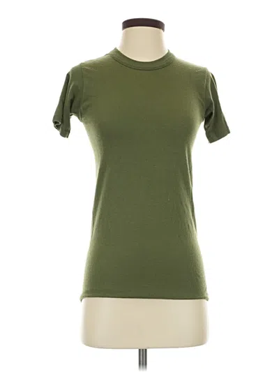 Pre-owned Soffe Short Sleeve Turtleneck In Green