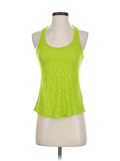 Pre-owned Soffe Tank Top Green Halter Neckline Tops