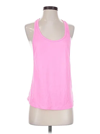 Pre-owned Soffe Tank Top Pink Halter Neckline Tops