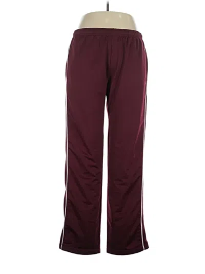 Pre-owned Soffe Track Pants In Burgundy