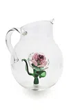 Soffieria Parise Floral Pitcher In Transparent