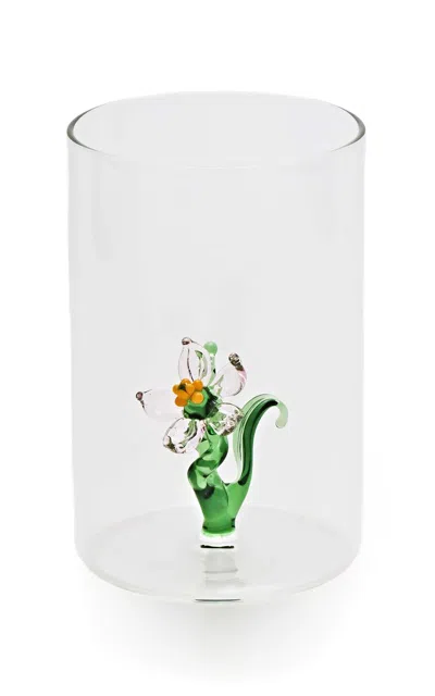 Soffieria Parise Set-of-two Floral Glasses In Multi