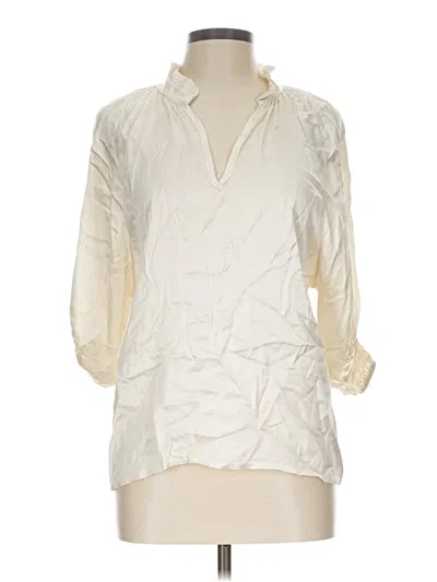 Pre-owned Sofia 3/4 Sleeve Blouse In Ivory