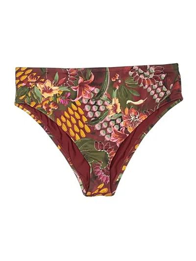 Pre-owned Sofia By Sofia Vergara Swimsuit Bottoms In Burgundy