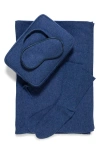 Sofia Cashmere 4-piece Travel Set In Blue
