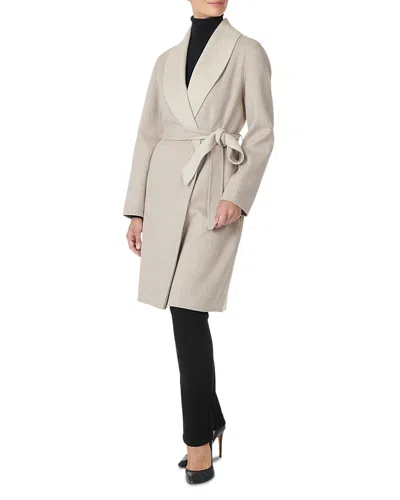 Sofia Cashmere Belted Wool & Cashmere Coat In Neutral