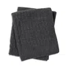 Sofia Cashmere Cable Knit Throw In Gray
