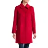 Sofia Cashmere Camel Hair Felted Coat In Red