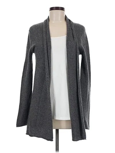 Pre-owned Sofia Cashmere Cardigan Sweater In Gray